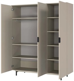 Armadio per bambini grigio 158x190x54 cm Tomino – Germania