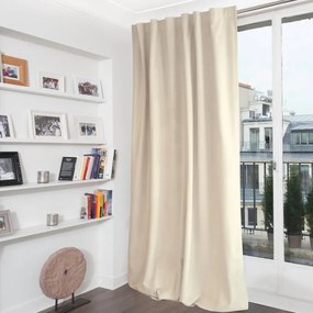 Tenda Rvenise beige, fettuccia e passanti nascosti 135x280 cm