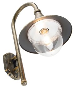 Lampada da parete per esterni intelligente oro antico IP44 incl. Wifi A60 - Daphne