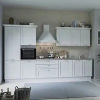 Cucina Sara Alma 360 bianca top ceramica sinistra