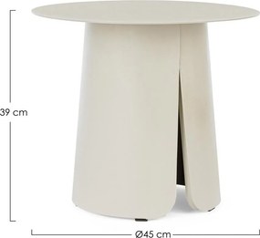 Tavolino da giardino rotondo in alluminio ø 45 cm Bryan – Bizzotto