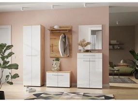 Armadio bianco naturale in rovere 60x198 cm Aledo - Germania