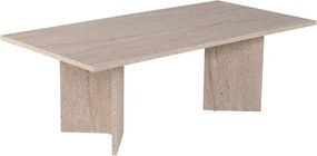 Tavolino da salotto beige semilucido 60x119 cm Sabin – Kalune Design