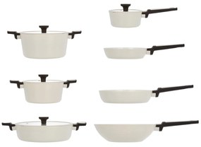 Batteria pentole 11 pezzi bianca Corredo