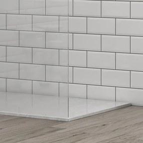 Doccia walk in 70 cm con staffa diagonale vetro trasparente |  KS2800C - KAMALU