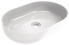 Lavabo D'Appoggio 60x41 Cm Ercos "Musa" Bianco Lucido