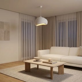 Brilagi - Lampadario a sospensione con cavo WABI SABI 1xE27/40W/230V Ø 42 cm bianco