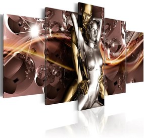 Quadro Romantic Ecstasy  Colore Marrone, Dimensioni e Misure 200x100