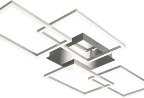 Plafoniera LED Frame argento IP20, 3600 lumen