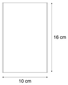 Lampada da parete moderna color canna di fucile 2 luci - Otan S