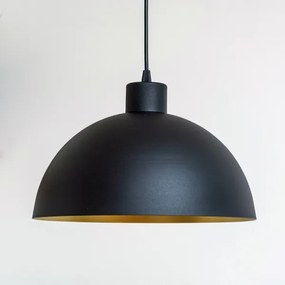 Lampadario a cavo VESPER 1xE27/15W/230 Ø 30 cm nero/oro