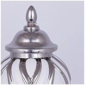 Vaso in ceramica 35x18,5 cm argento/bianco