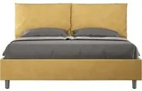 Letto Matrimoniale 160x190 cm con Rete Antea Ocra