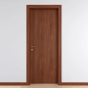 Porta interna a battente Schubert in MDF colore noce, L 90 x H 200 cm, apertura reversibile