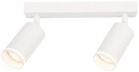 Faretto PIPE 2xGU10/10W/230V bianco