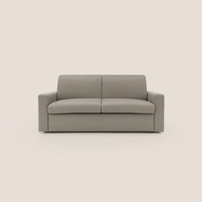 Kansas Divano letto matrimoniale alto 20 cm in tessuto impermeabile misto cotone T13 tortora