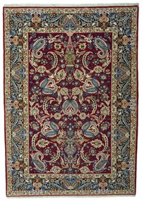 Isfahan Tappeto persiano 160x120 Rosso (Iran) Annodato A Mano
