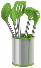 Set di Utensili da Cucina BRA A197011 Verde Acciaio inossidabile (5 Pezzi)