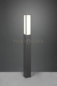 Palo esterno fuerte led rettangolare in fusione antracite 426260142