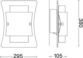 Ideal Lux - Applique TRIPLO 2xE27/60W/230V trasparente