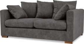 Divano in similpelle antracite 175 cm Hamburg - Scandic