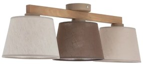 Brilagi - Plafoniera LATTE 3xE27/15W/230V pino/misto