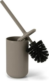 Portascopino tortora in plastica rigida cannettata Arizona