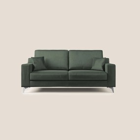 Michael divano moderno in morbido velluto impermeabile T01 verde 146 cm