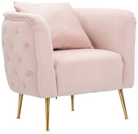 Poltrona Bucarest Rosa Elegante 76x74x73