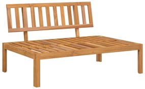 Set divano pallet da giardino 6 pz in legno massello di acacia