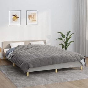 Coperta Ponderata Grigia 220x230 Cm 15 Kg Tessuto /