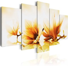 Quadro Magnolie ambrate  Colore seppia, Dimensioni e Misure 100x50