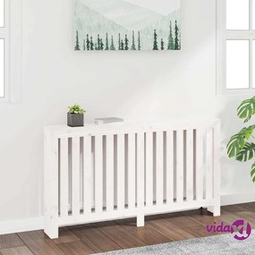 vidaXL Copertura Termosifone Bianca 153x19x84 cm Legno Massello Pino