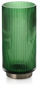 Vaso in vetro verde (altezza 25,5 cm) Gallo - AmeliaHome