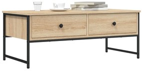 Tavolino Salotto Rovere Sonoma 101x49x39,5 Cm Legno Multistrato /