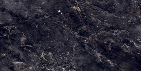 Mexen Rokocha Gres nero lucido rettificato G1, piastrella pavimento-parete 120 x 60 cm, alta lucentezza - TL205-120-060-01