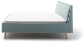 Letto matrimoniale imbottito blu/grigio rete non inclusa 180x200 cm Frieda – Meise Möbel