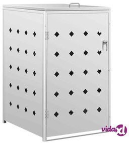 vidaXL Copribidone per Spazzatura Singolo 240 L in Acciaio Inox