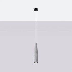 Sollux SL.1347 - Lampadario a sospensione con filo ELECTRA 1xGU10/10W/230V calcestruzzo/grigio