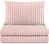 Completo letto 1 piazza e mezza righe rosa