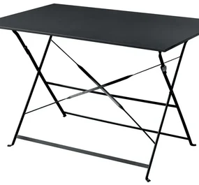 Tavolino da esterno Bistro struttura e superficie in Acciaio  110x70cm