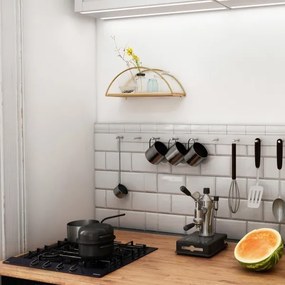 Mensola 45x18 cm quercia/oro