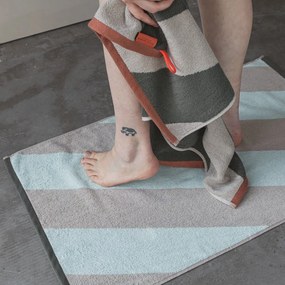 Tappetino da bagno in cotone organico color menta 50x80 cm Diagonal - Mette Ditmer Denmark