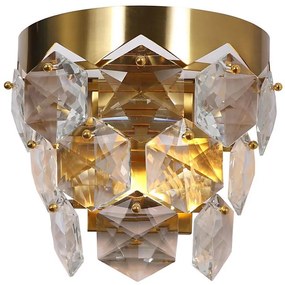 Applique di cristallo GRACE 2xE14/40W/230V oro