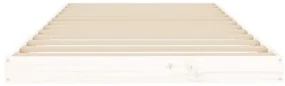 Giroletto bianco 90x200 cm in legno massello di pino