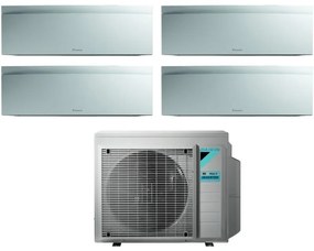 Daikin - Climatizzatore Condizionatore Bluevolution Quadri Split Inverter serie emura white iii 7+7+7+7 con 4MXM80N R-32 Wi-Fi Integrato