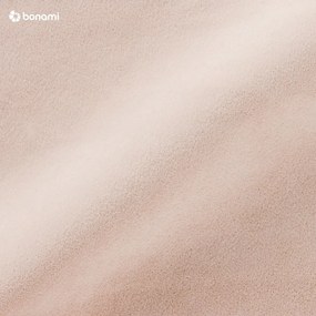 Letto matrimoniale imbottito beige con contenitore con griglia 160x200 cm Juniper - Mazzini Beds