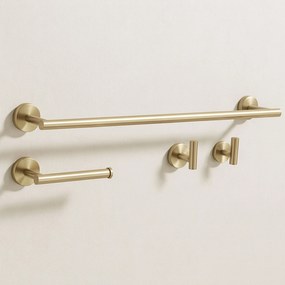 Set accessori da bagno  Ari Brush Gold 4 pezzi