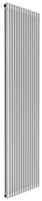 Radiatore acqua calda in acciaio 2 colonne, 15 elementi interasse 193.5 cm, bianco