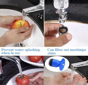Set di 6 aeratori per rubinetto EYN DEL1744 da 18,5 mm in plastica, in più varianti di colore